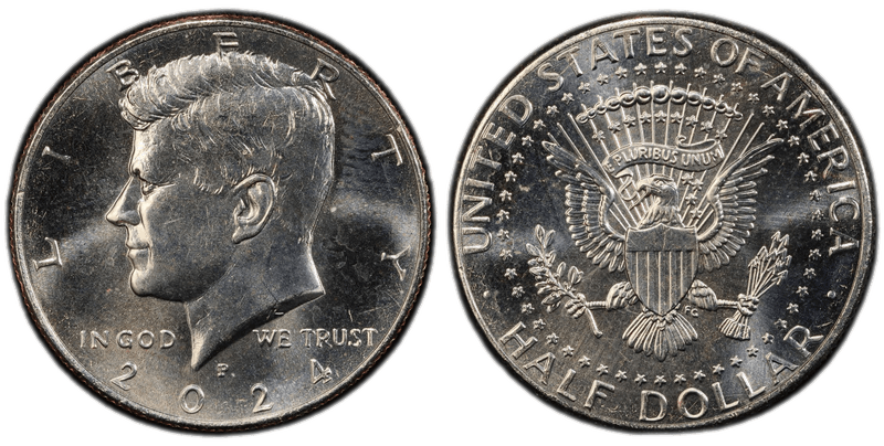 2024 Kennedy Half Dollar for comparison